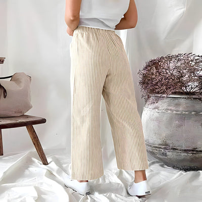 Leonie - Comfortable Striped Trousers