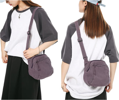 JourneyWay - Vintage Canvas Schouder Slingtas