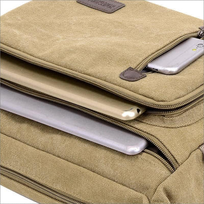 ClassicLine - Tijdloze Canvas Messenger Schoudertas