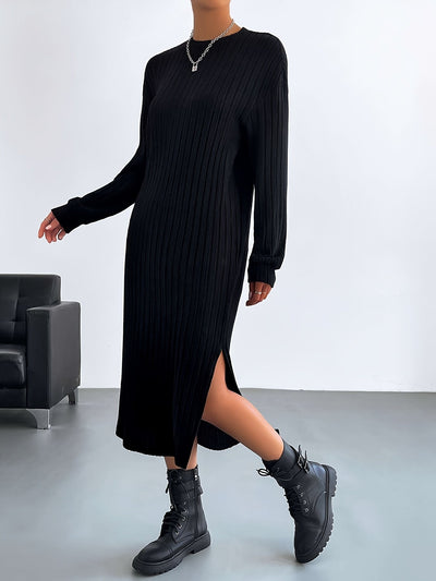 Elise | Elegante t-shirt jurk met asymmetrische zoom