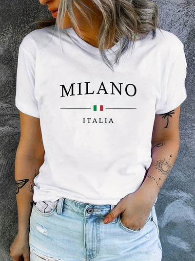 Esmée | Italiaans geïnspireerd print T-shirt