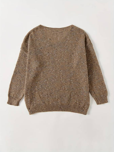 Fien | Knitted sweater with multi-colored wool