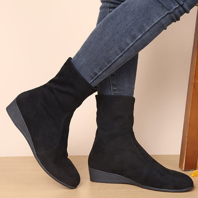 Lize | Black cotton women's boots