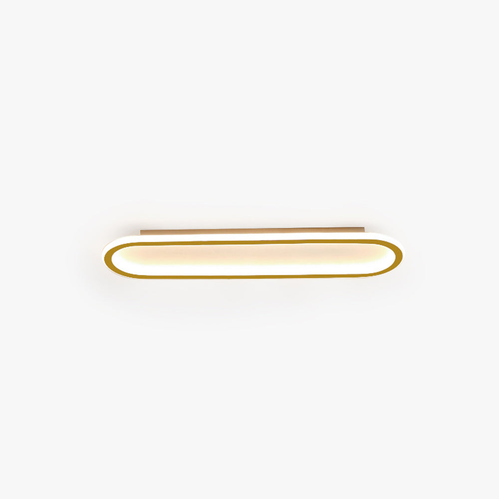 Avelon – Rectangular Ceiling Light Black & Gold for Bedroom/Living Room