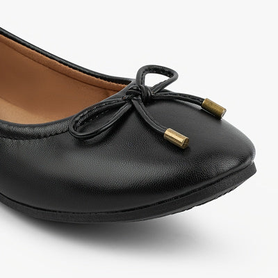 Sophie | Elegante effen balletschoenen met strik