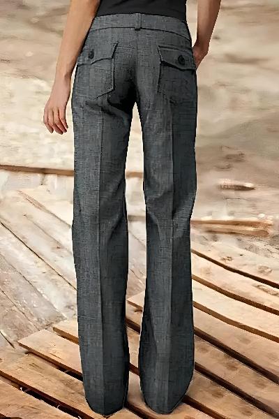 Franchesca - Elegant Button Trousers for Women