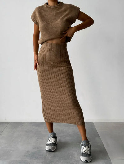 Abigalia - Moderne Gebreide Set voor Vrouwen