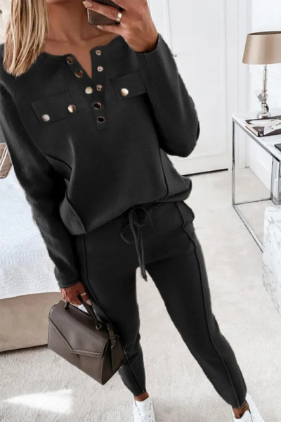 Nirma - Casual Knopen Set voor Vrouwen