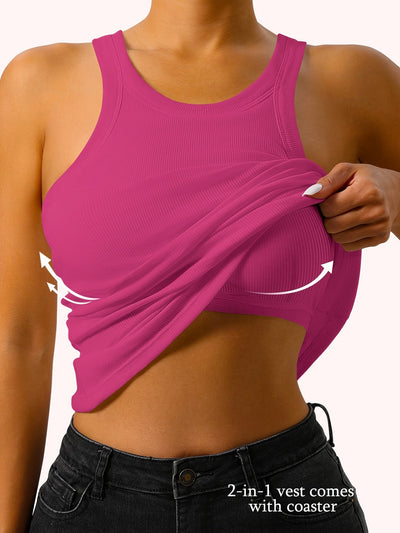 Lotte | Sleeveless tank top with built-in bra