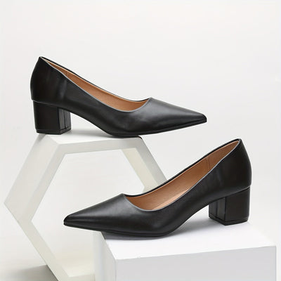 Elena | Sturdy women's heels with pointed toe