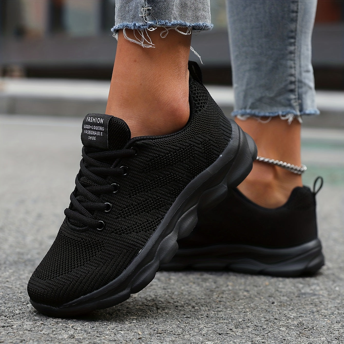 Nina | Ademende gebreide damessneakers