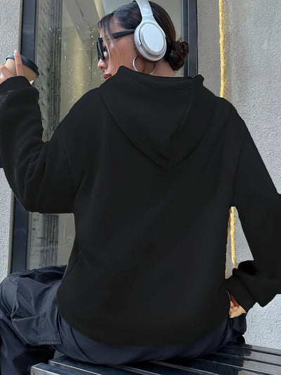 Elena | Hoodie with Italy print and drawstring