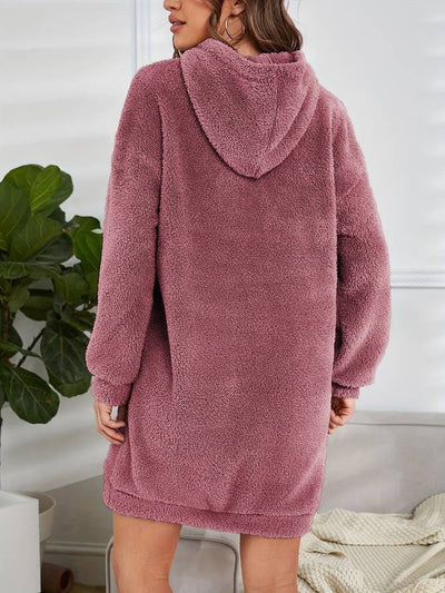 Lisa - Warm Teddy Autumn Hooded Sweatshirt for Women