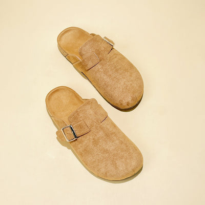 Sarah | Trendy platte muiltjes met gespsluiting