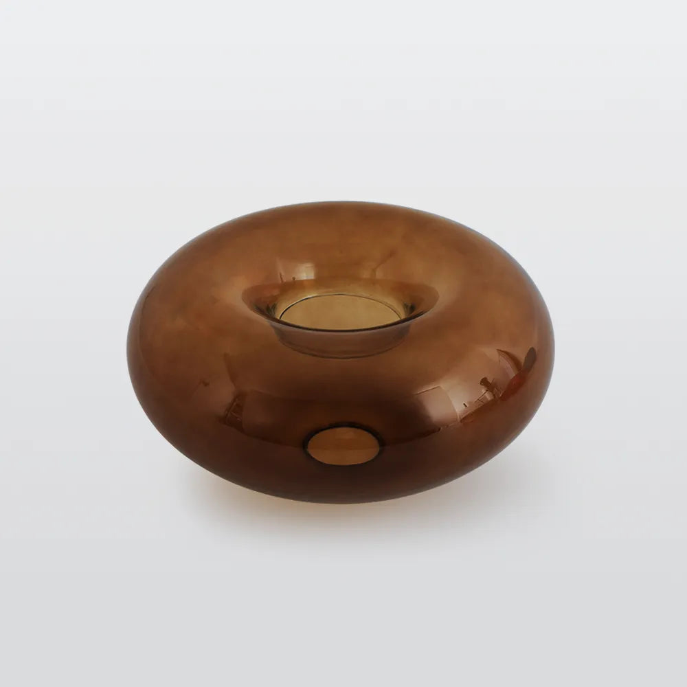 Cedora - Amber Glass Globe Ceiling Light