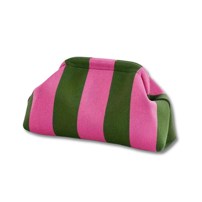 GlamLine - Striped Cosmetic Clutch 