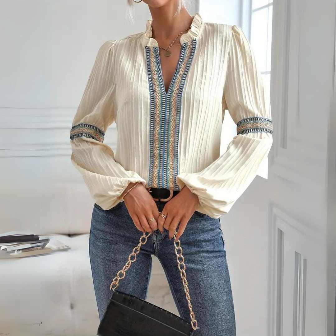 Angellica - Bescheiden Mouwblouse voor Vrouwen