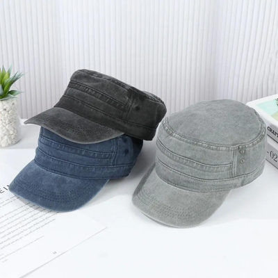 Retro legerpet voor heren - klassieke look, moderne details