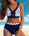 JEREMIAH | Patchwork and polka dot high-waisted bikini