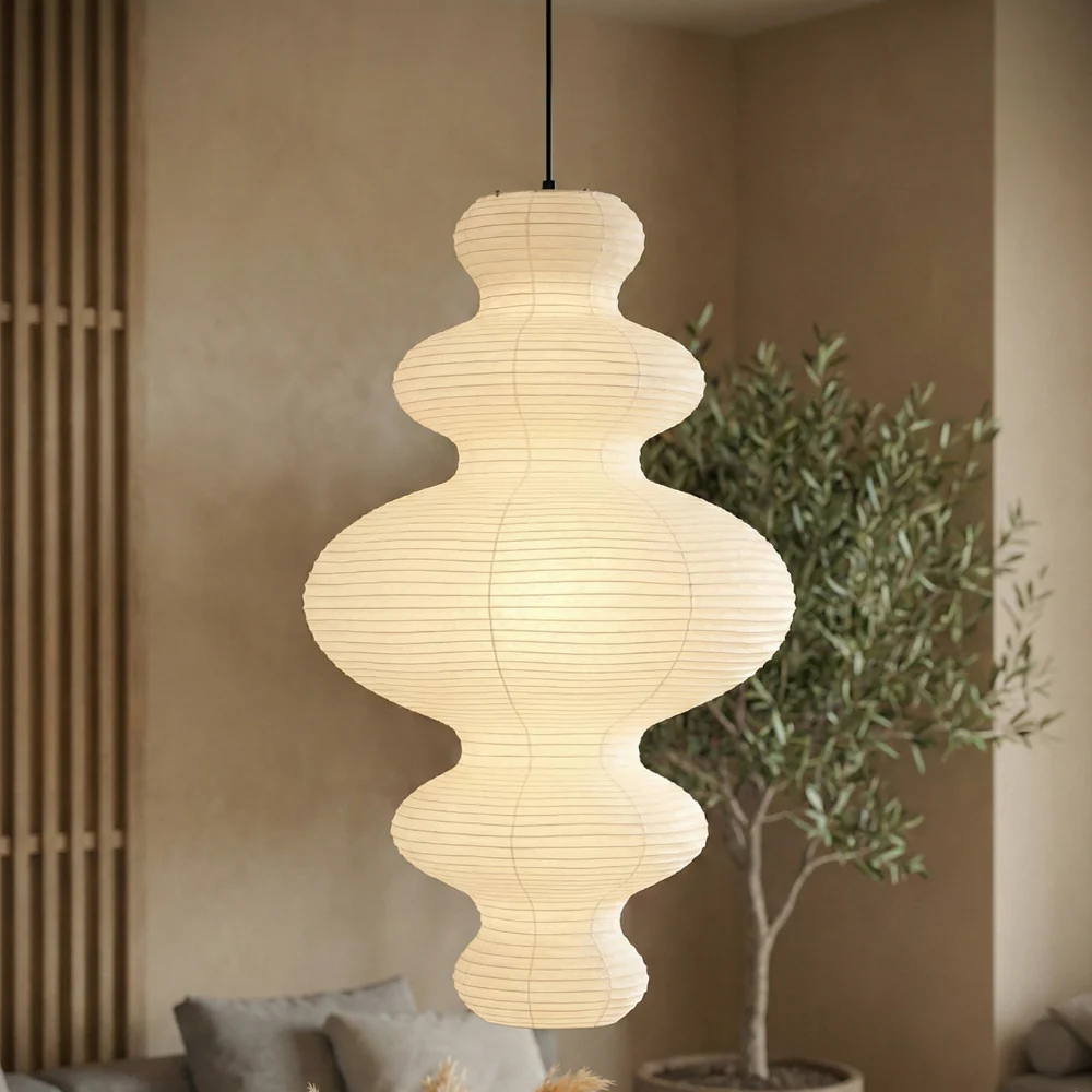 Akaria - Handcrafted Rice Paper Pendant Lamp for Kitchen Lighting
