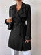 Femke | Double-sided reversible coat with tie belt
