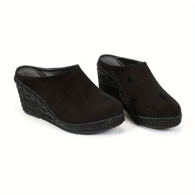 Luna | Comfortable backless espadrille heels