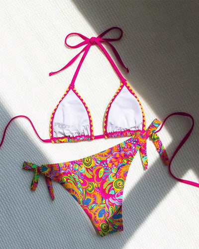 HARUNA | Bikini with colorful resort-style prints