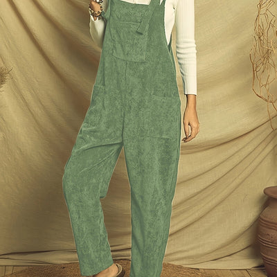 Emma | Sturdy corduroy jumpsuit with patch pockets