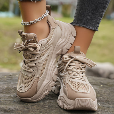 Emma | Comfortabele beige sneakers