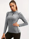 Nina | Fleece-gevoerde dames sportjas met hoge hals