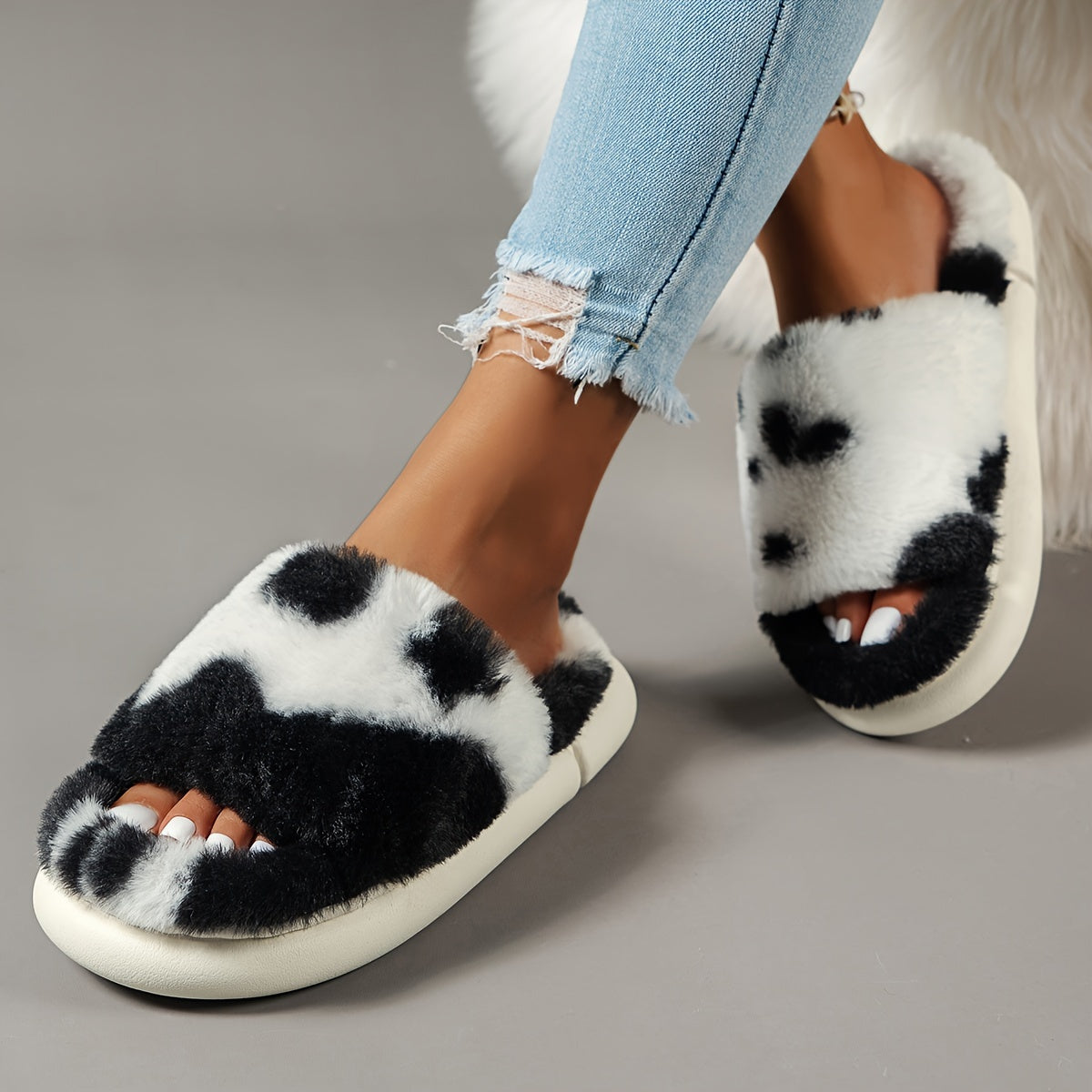 Jayla - Cozy Fluffy Slippers for Women