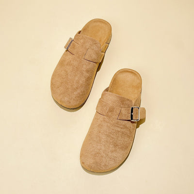 Sarah | Trendy platte muiltjes met gespsluiting