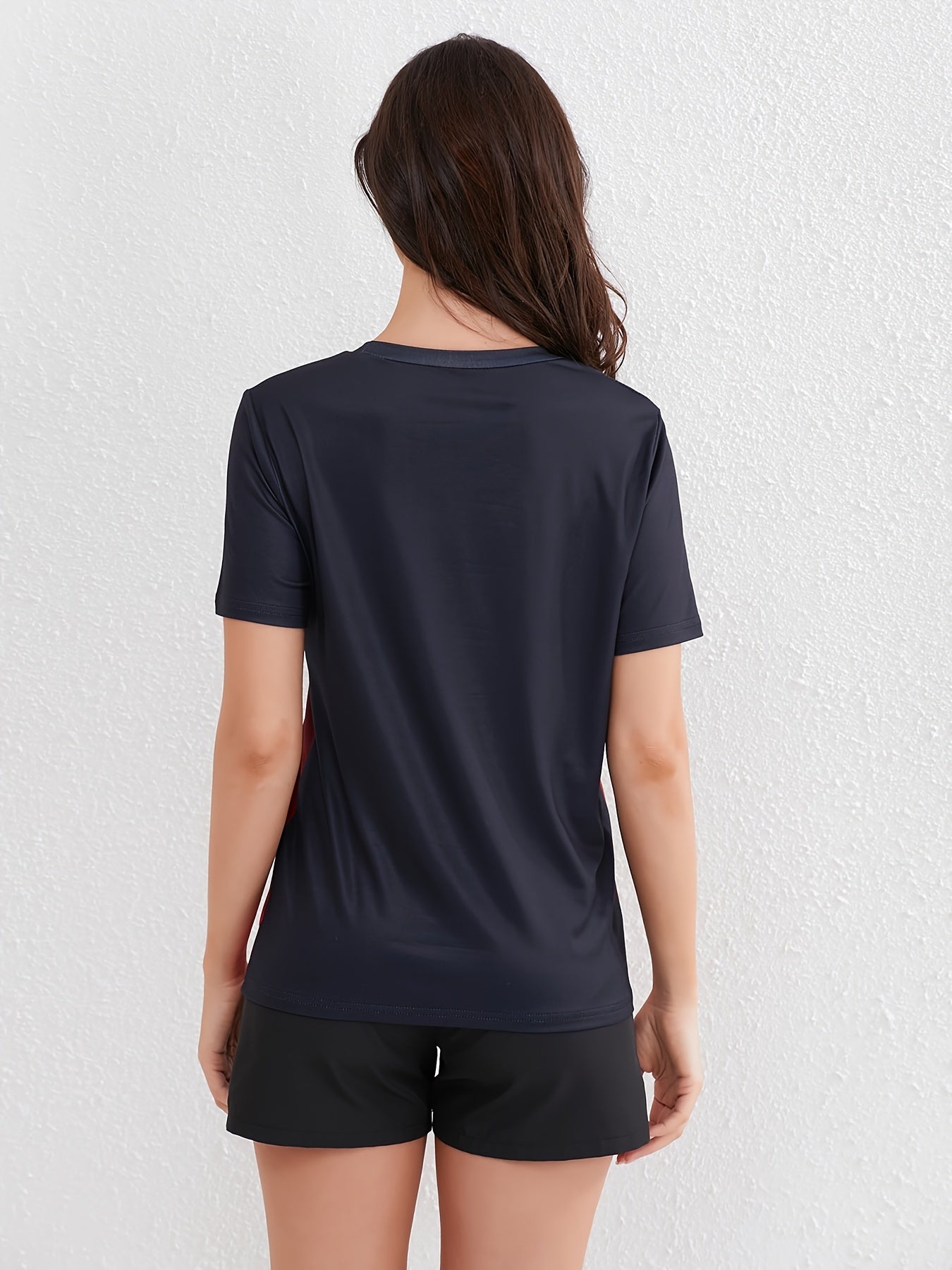 Lotte | Women's ombre short-sleeved sports T-shirt