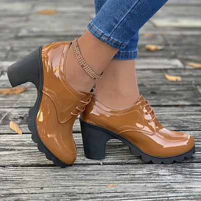 Robin | Effen kleurige chunky hakken