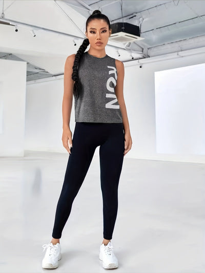 Sara | Casual tanktop met letterprint