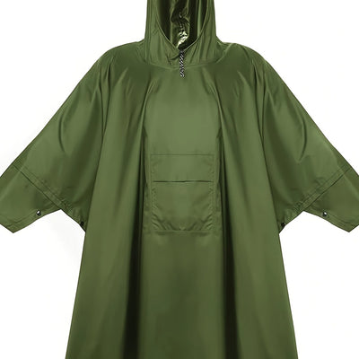 Sophie | Waterdichte lichtgewicht regenponcho met capuchon en zak