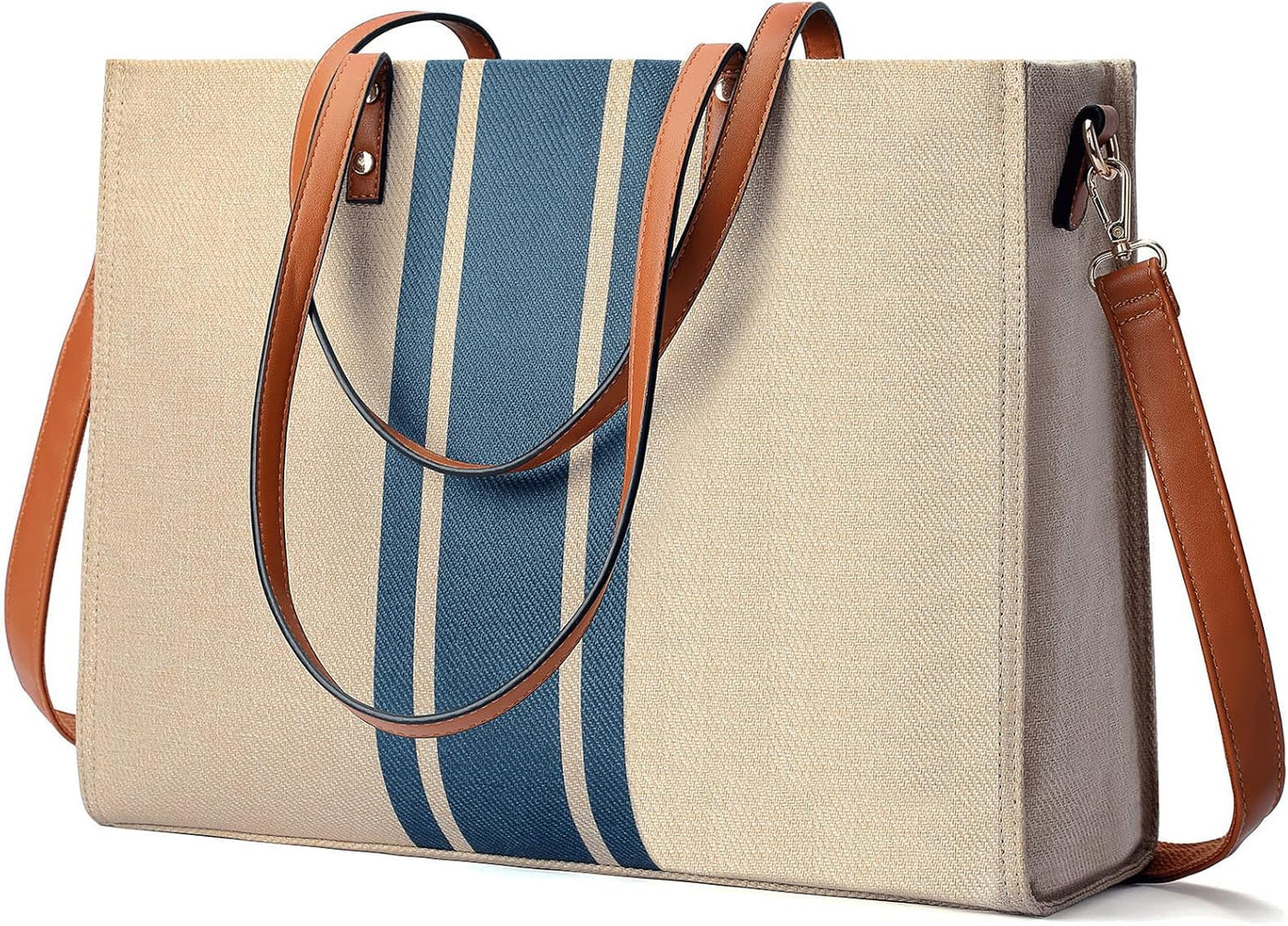 OrganizeEdge - Canvas Laptop Schoudertas