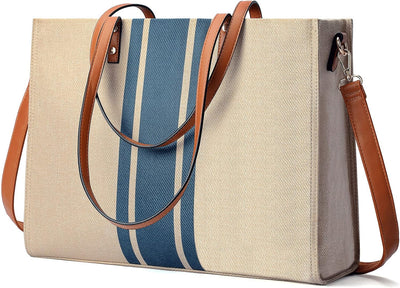 OrganizeEdge - Canvas Laptop Schoudertas