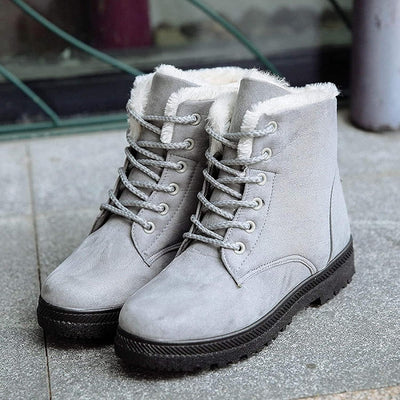 Elza - Non-slip snow boots with laces 