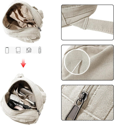 JourneyWay - Vintage Canvas Schouder Slingtas