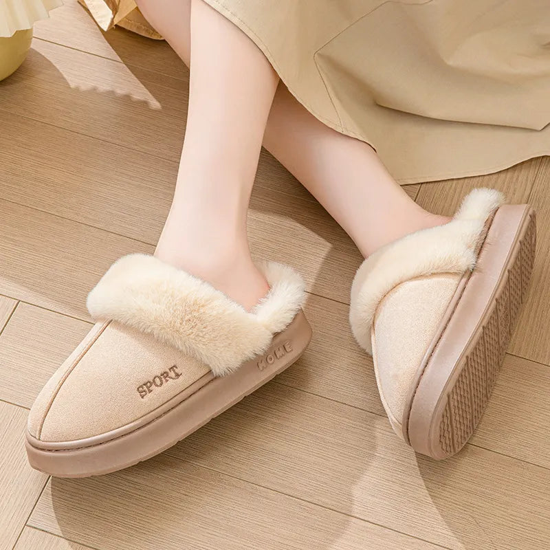 Eva Confort - Suede indoor slippers for women