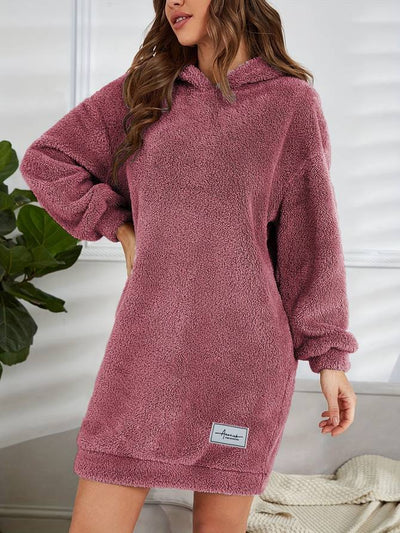 Lisa - Warm Teddy Autumn Hooded Sweatshirt for Women