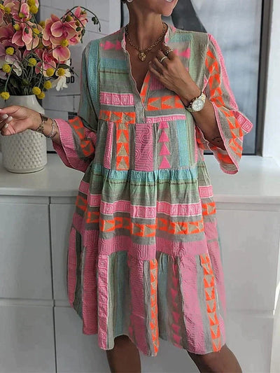 Luna - casual loose retro jurk