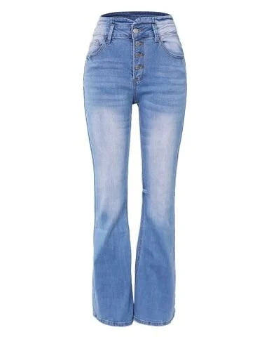 Kerryl - High-waisted denim trousers