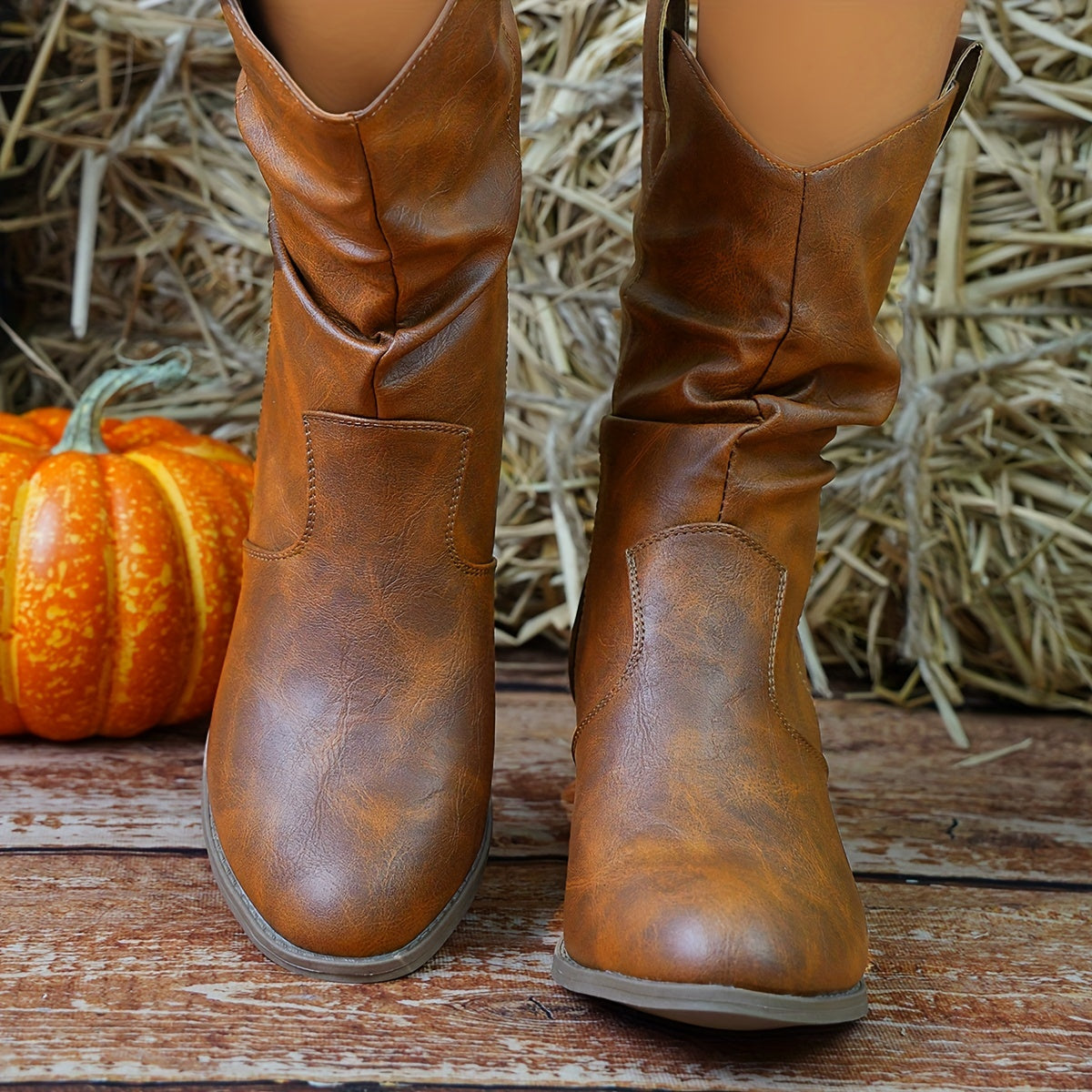 Vera | Chunky cowboylaarzen met hak