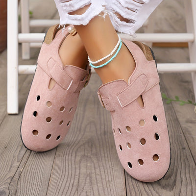 Sarah | Retro kurk clogs met slingback