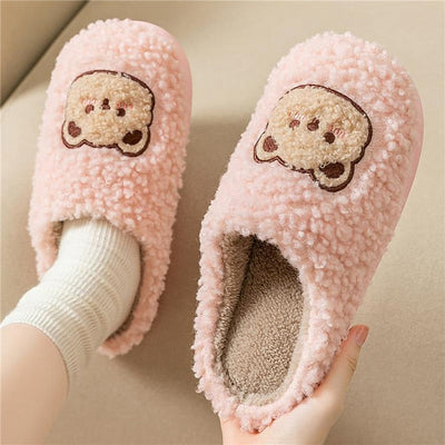 Phoebeline - Knusse pluchen pantoffels voor Vrouwen