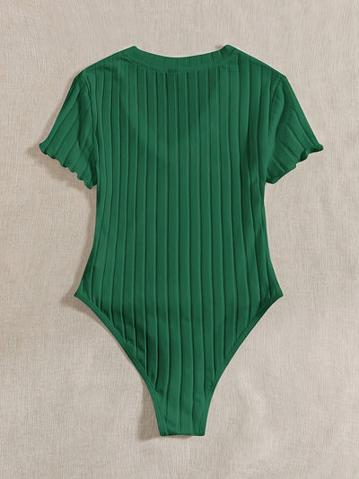 Evelien | Solid color V-neck bodysuit