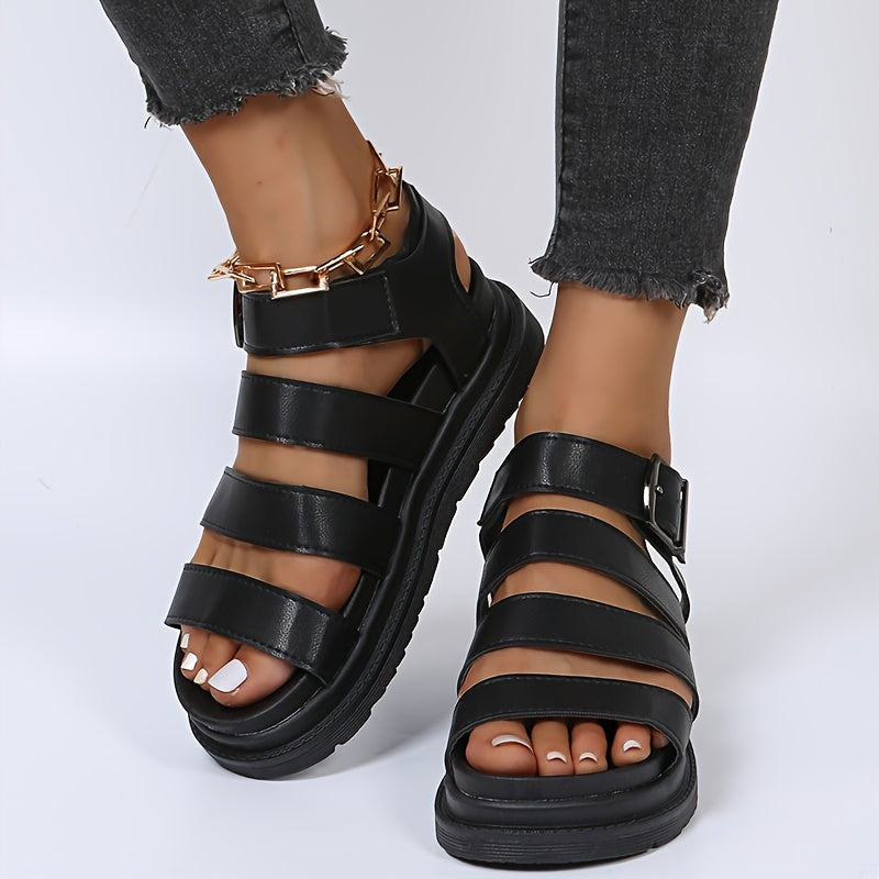 Elin | Platform sandals with ankle strap