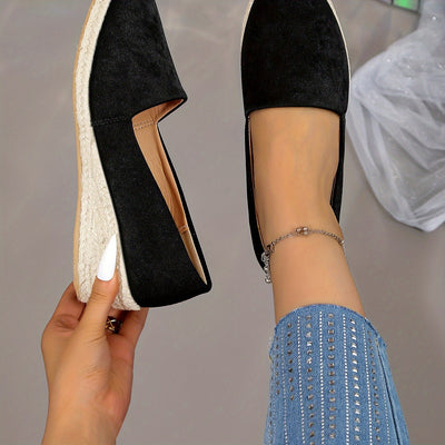 Robin | Effen kleur casual pumps met zachte zool